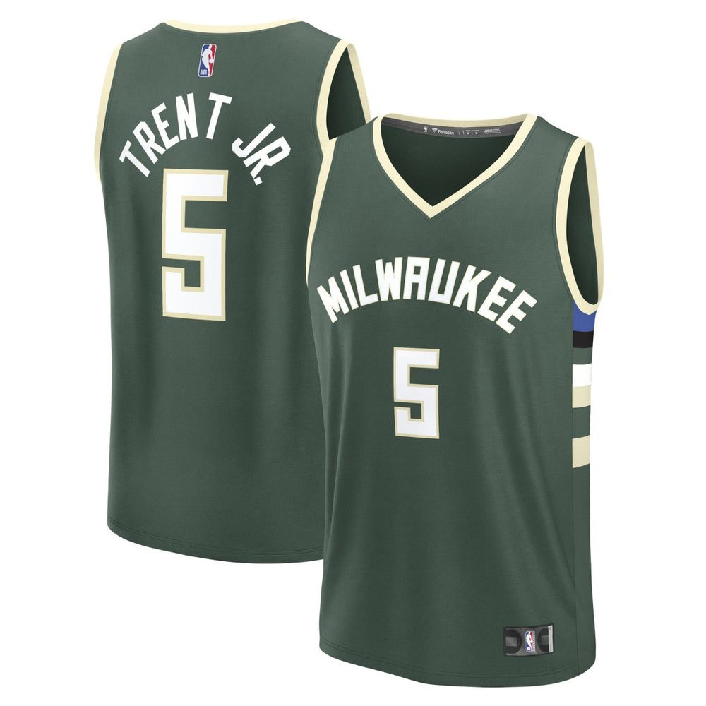 NBA Gary Trent Jr. Milwaukee Bucks Fast Break Replica Player Jersey