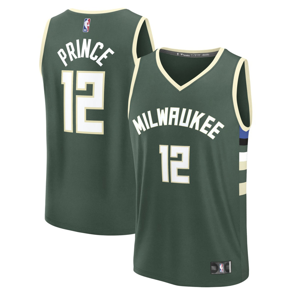 NBA Taurean Prince Milwaukee Bucks Fast Break Replica Player Jersey