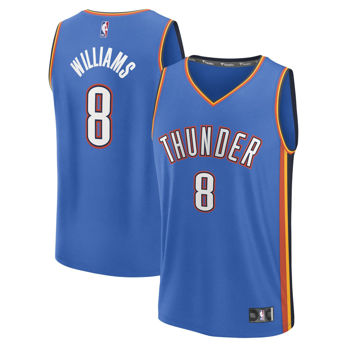 NBA Jalen Williams Oklahoma City Thunder Fast Break Replica Player Jersey