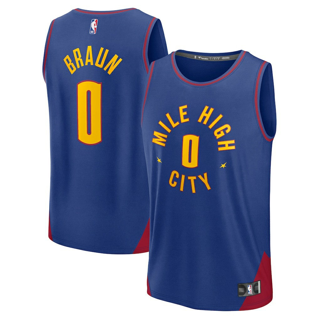 NBA Christian Braun Denver Nuggets Fast Break Replica Player Jersey sale