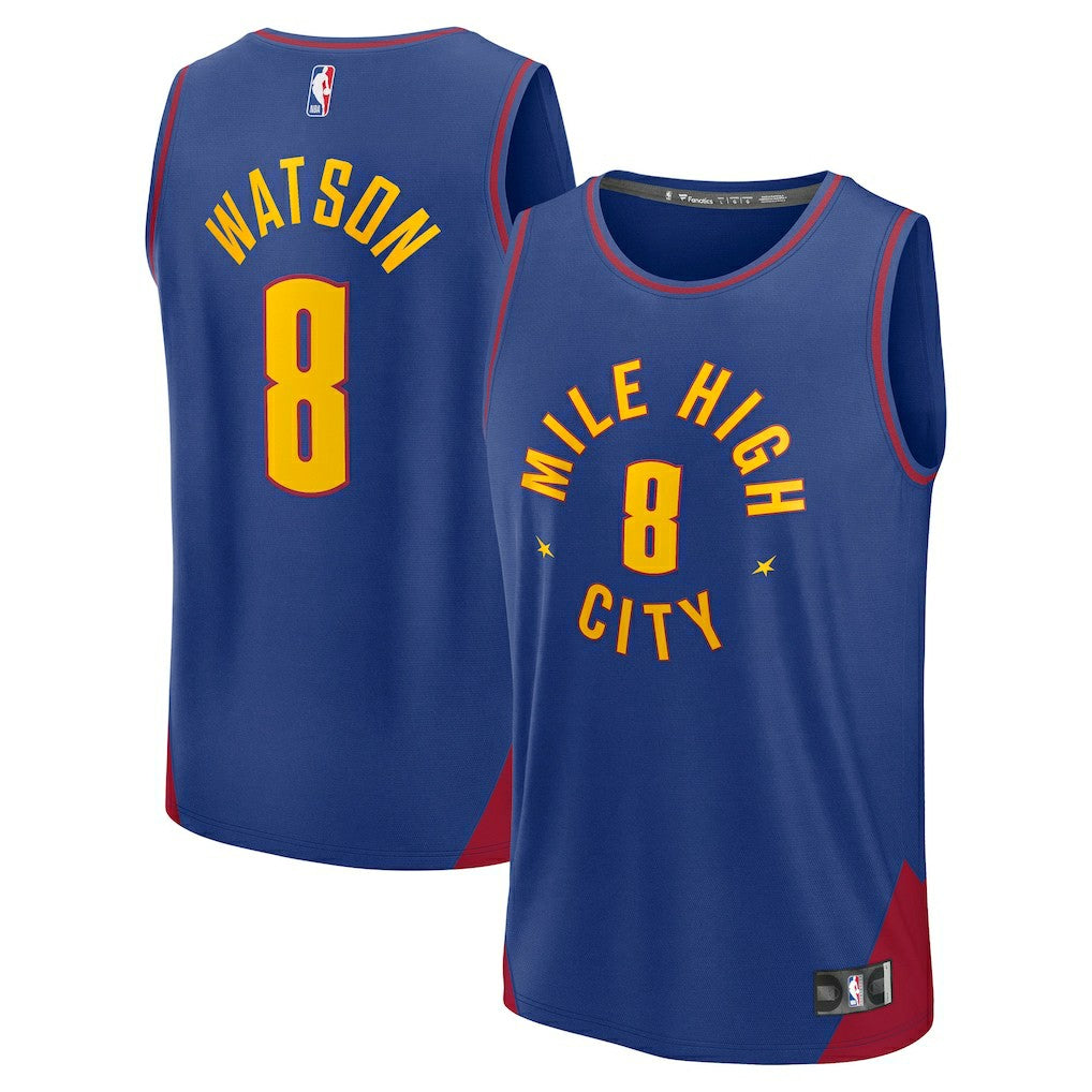 NBA Peyton Watson Denver Nuggets Fast Break Replica Player Jersey sale