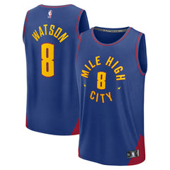 NBA Peyton Watson Denver Nuggets Fast Break Replica Player Jersey sale