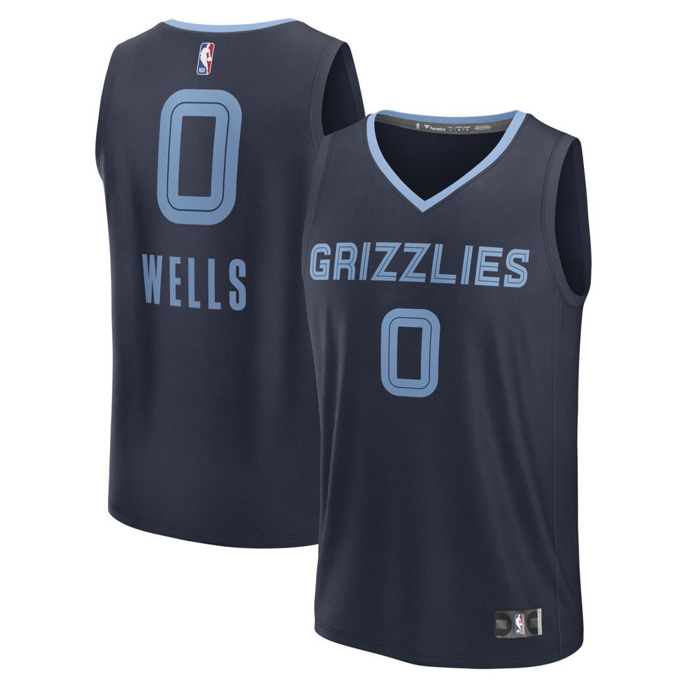 NBA Jaylen Wells Memphis Grizzlies Fast Break Replica Player Jersey