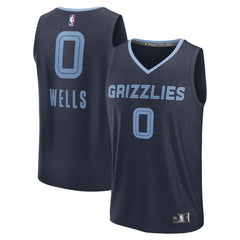 NBA Jaylen Wells Memphis Grizzlies Fast Break Replica Player Jersey