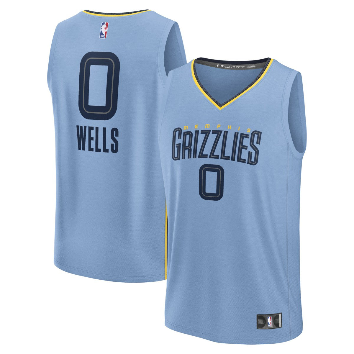 NBA Jaylen Wells Memphis Grizzlies Fast Break Replica Player Jersey