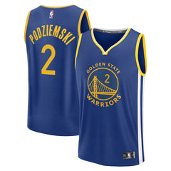 NBA Brandin Podziemski Golden State Warriors Fast Break Replica Player Jersey sale