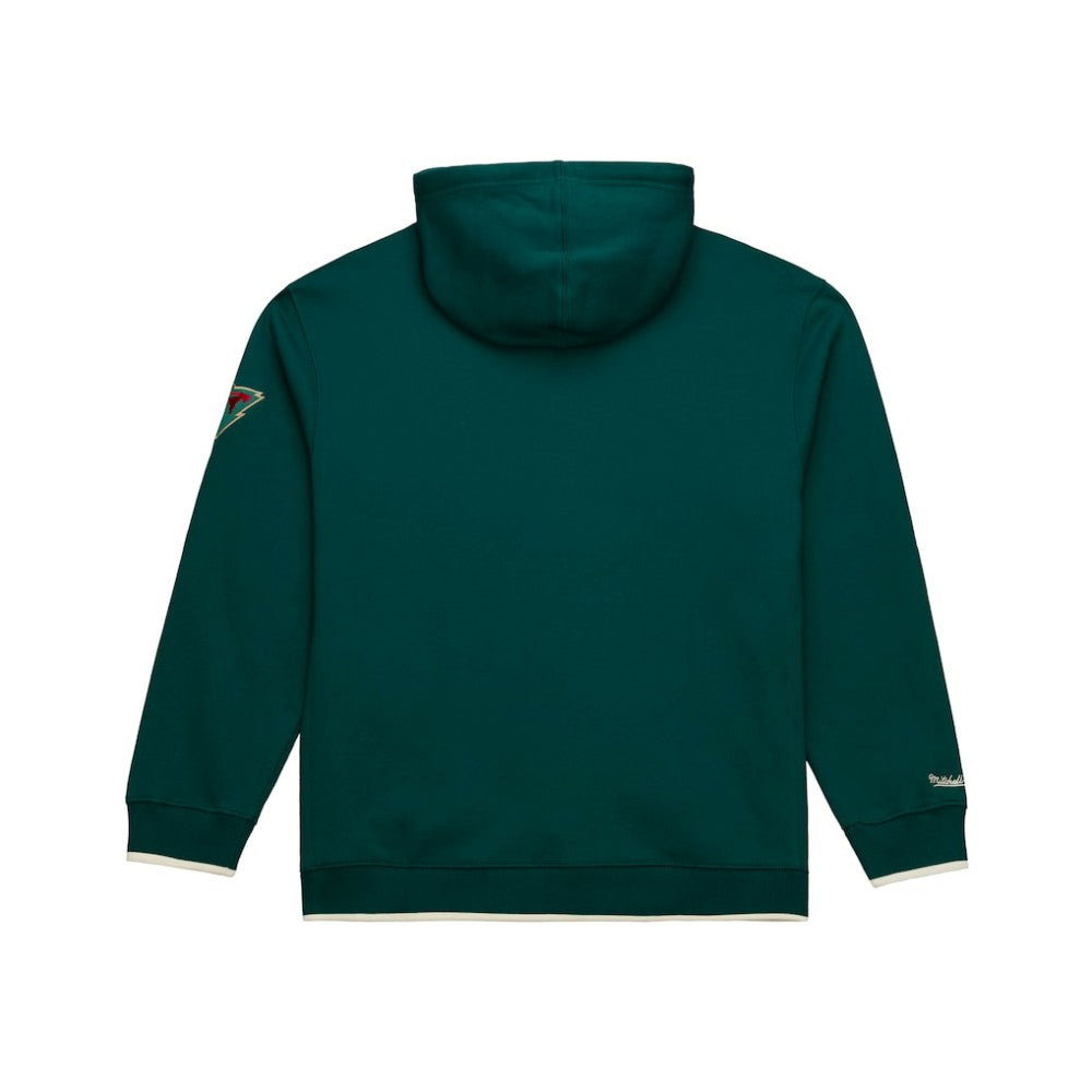 NHL Green Minnesota Wild Mitchell & Ness Team Legacy Hoodie