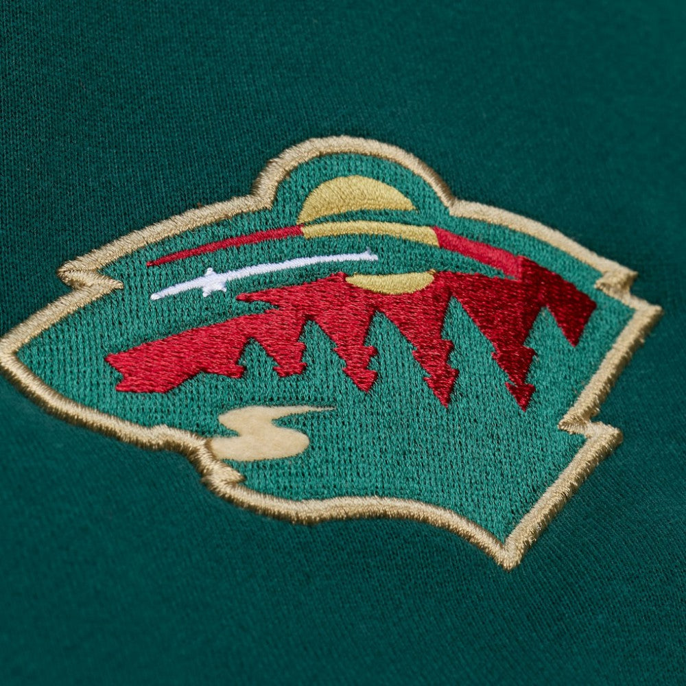 NHL Green Minnesota Wild Mitchell & Ness Team Legacy Hoodie