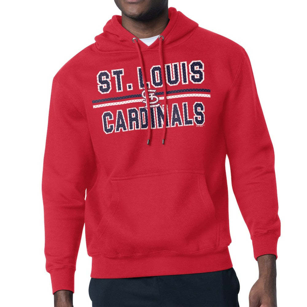 MLB St. Louis Cardinals Starter Team Mesh Print Graphic Pullover Hoodie