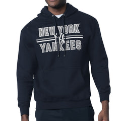 MLB New York Yankees Starter Team Mesh Print Graphic Pullover Hoodie