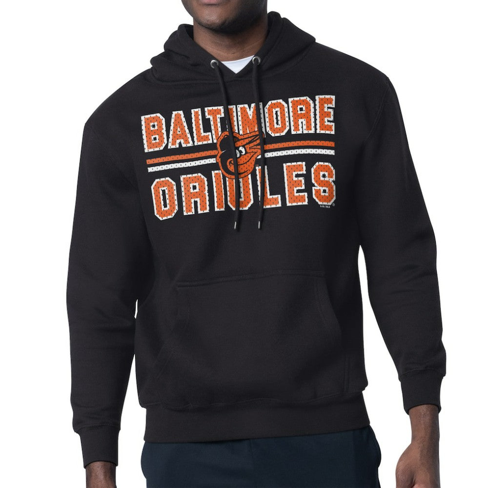 MLB Baltimore Orioles Starter Team Mesh Print Graphic Pullover Hoodie
