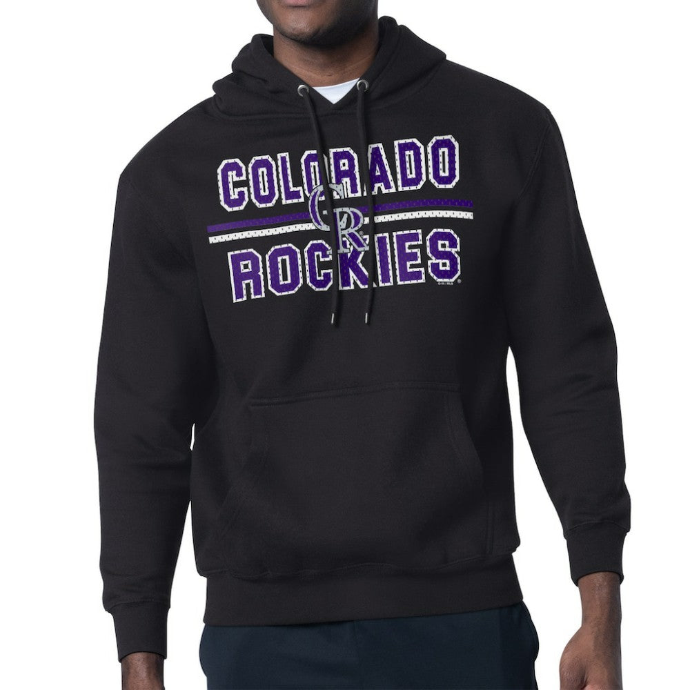 MLB Colorado Rockies Starter Team Mesh Print Graphic Pullover Hoodie