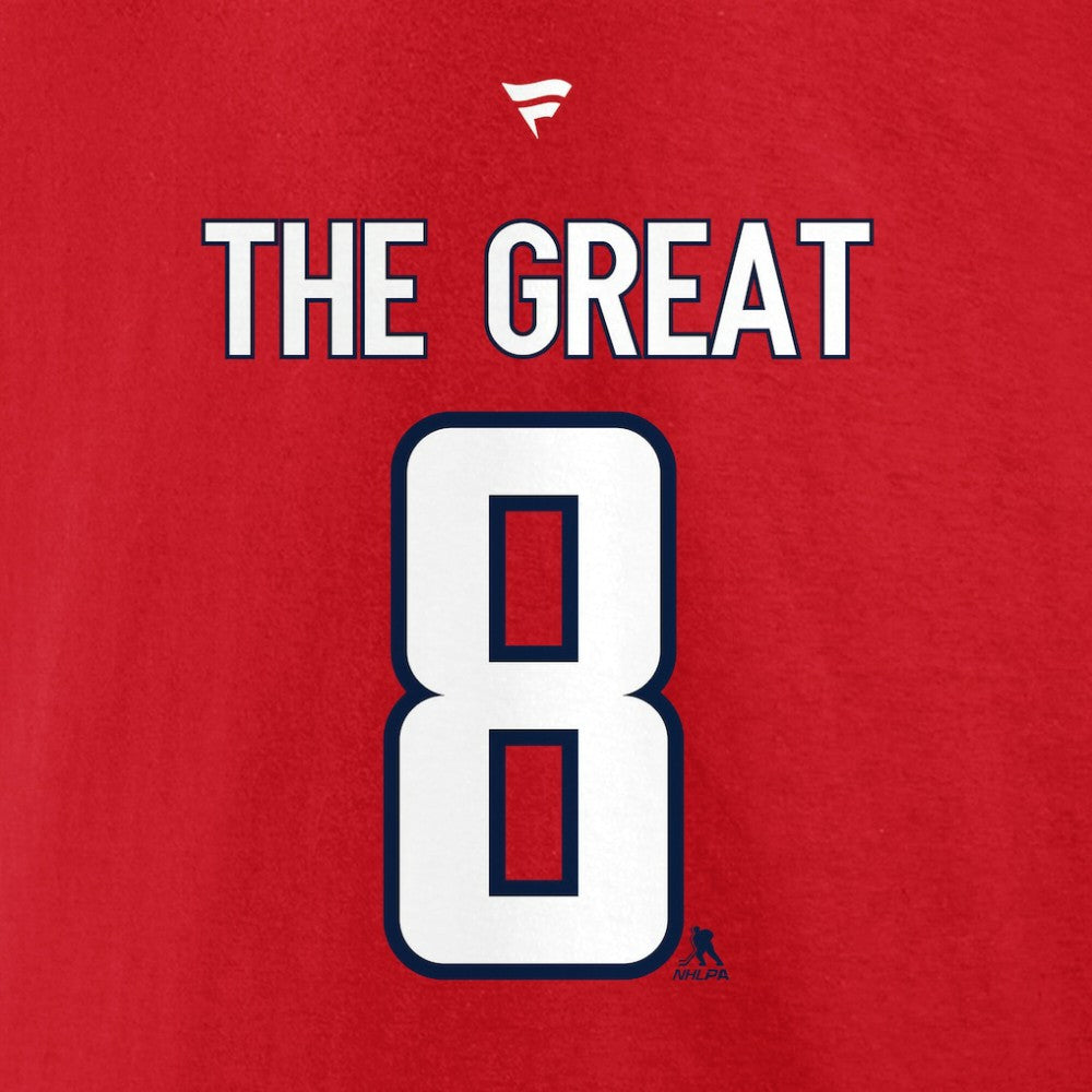 NHL Red Alexander Ovechkin Washington Capitals NHL All-Time Leading Goal Scorer Name & Number T-Shirt