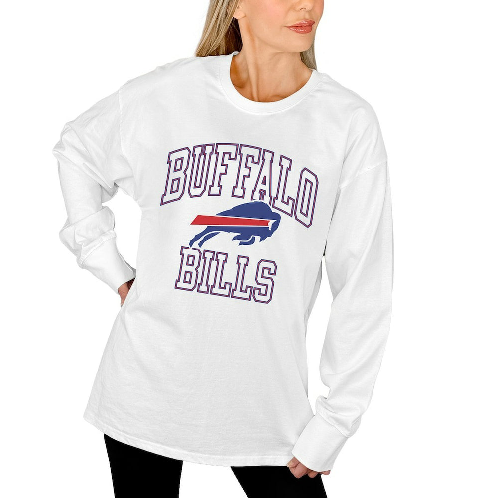 Gameday Couture Women's Mind Games Oversized Long Sleeve T-Shirt - Buffalo Bills