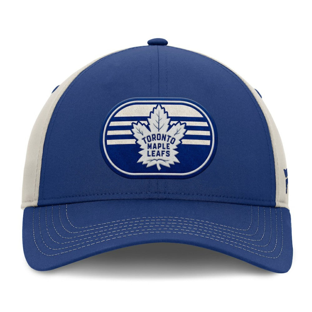NHL Blue/Gray Toronto Maple Leafs Fanatics 2025 Stanley Cup Playoffs Locker Room Trucker Adjustable Hat