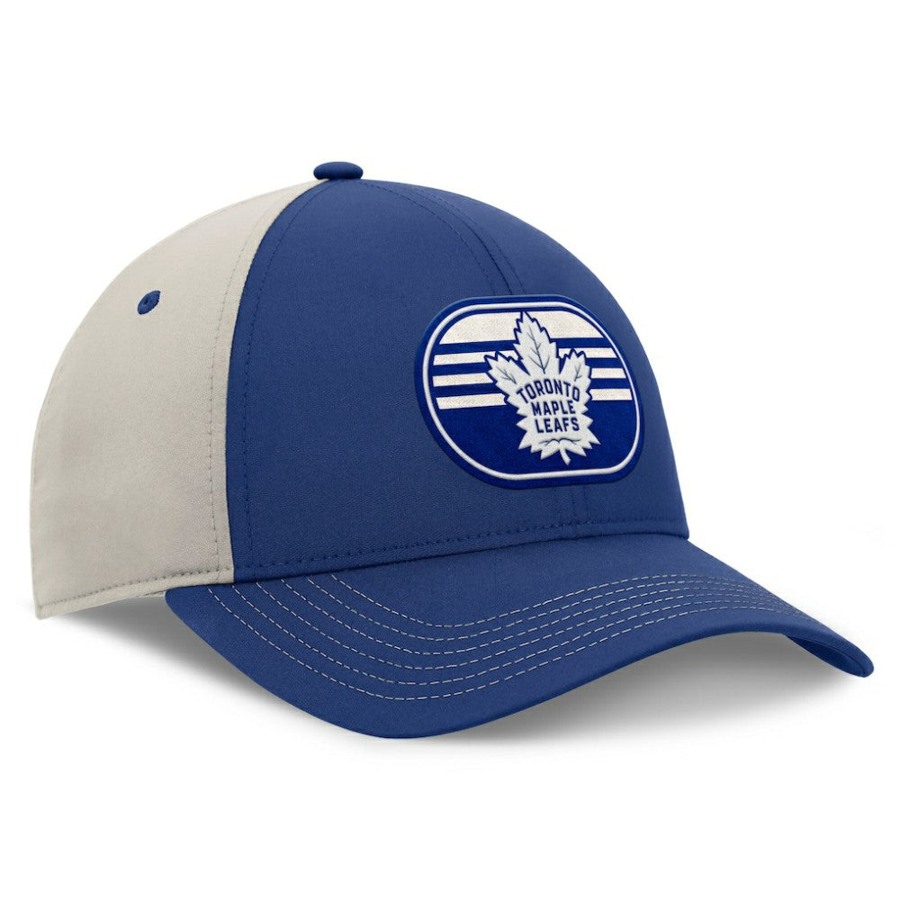 NHL Blue/Gray Toronto Maple Leafs Fanatics 2025 Stanley Cup Playoffs Locker Room Trucker Adjustable Hat
