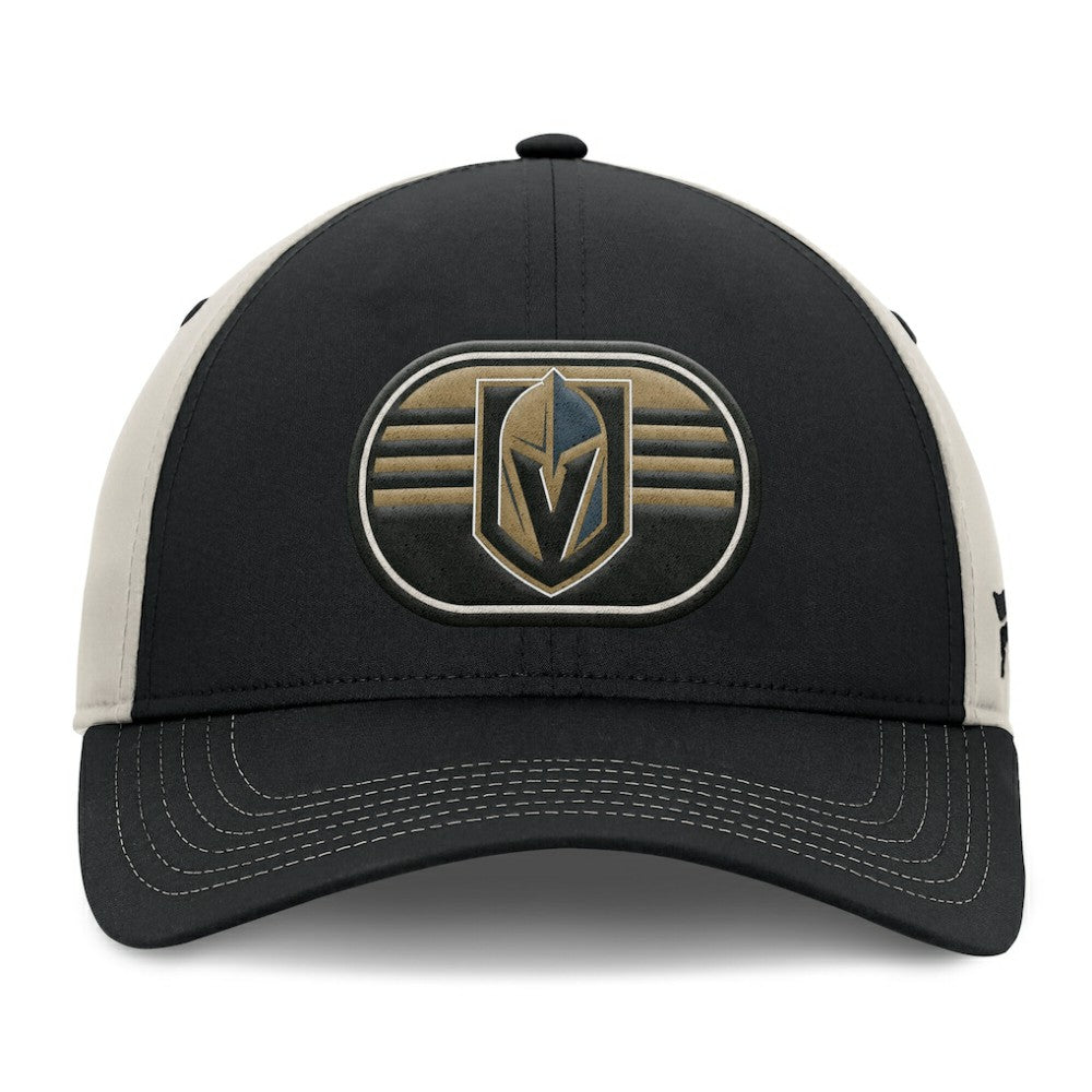 NHL Black/Gray Vegas Golden Knights Fanatics 2025 Stanley Cup Playoffs Locker Room Trucker Adjustable Hat