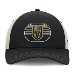 NHL Black/Gray Vegas Golden Knights Fanatics 2025 Stanley Cup Playoffs Locker Room Trucker Adjustable Hat