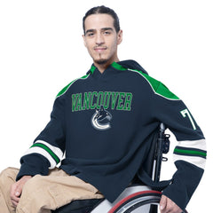 NHL Blue Vancouver Canucks G-III Sports by Carl Banks Adaptive Wear Lord Stanley Hooded Long Sleeve Sweatshirt