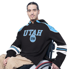 NHL Black Utah Mammoth G-III Sports by Carl Banks Adaptive Wear Lord Stanley Hooded Long Sleeve Sweatshirt