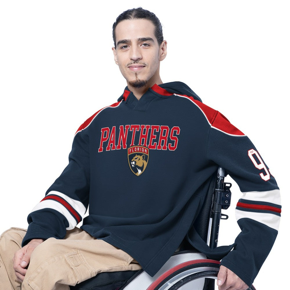 NHL Navy Florida Panthers G-III Sports by Carl Banks Adaptive Wear Lord Stanley Hooded Long Sleeve Sweatshirt