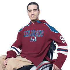 NHL Burgundy Colorado Avalanche G-III Sports by Carl Banks Adaptive Wear Lord Stanley Hooded Long Sleeve Sweatshirt