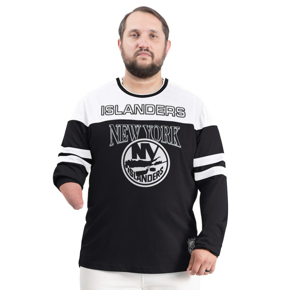 NHL Black New York Islanders G-III Sports by Carl Banks Adaptive Wear Outlast Durene Long-Sleeve T-Shirt