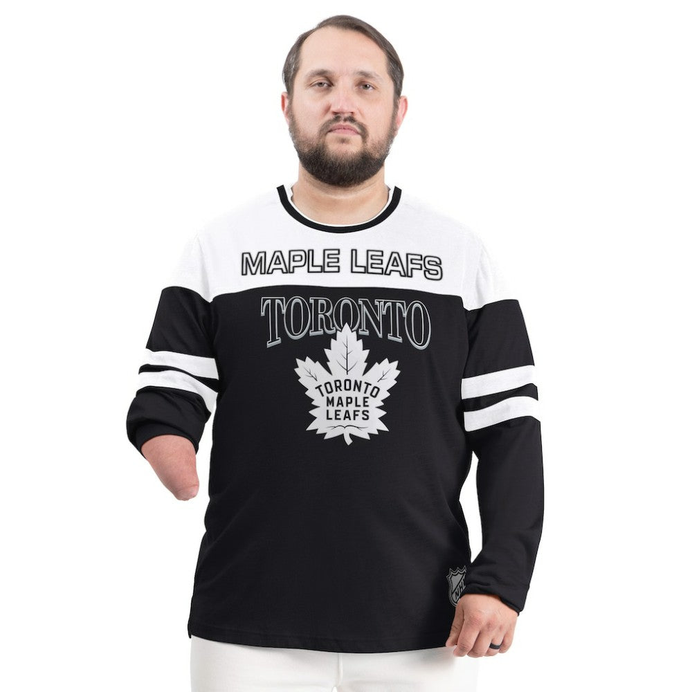 NHL Black Toronto Maple Leafs G-III Sports by Carl Banks Adaptive Wear Outlast Durene Long-Sleeve T-Shirt