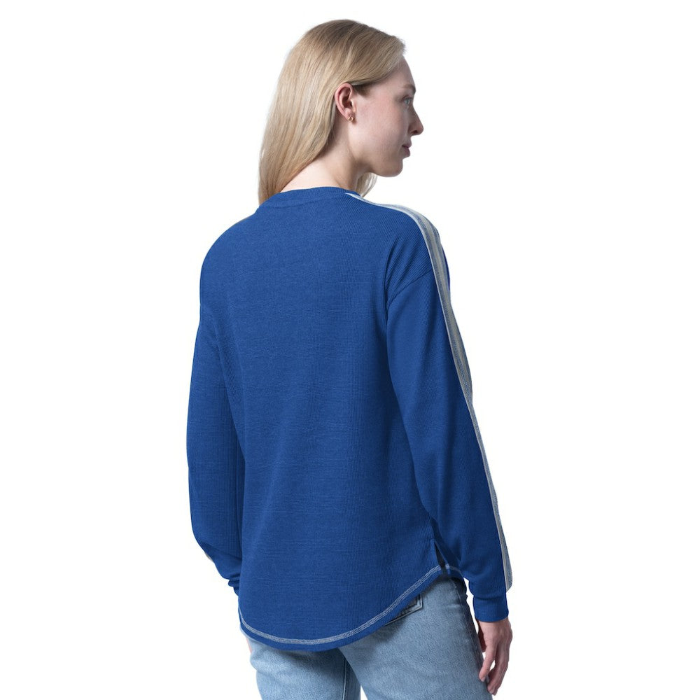NHL Blue Tampa Bay Lightning G-III 4Her by Carl Banks Women's Advantage Thermal Long-Sleeve Tri-Blend T-Shirt