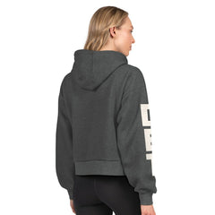 NHL Heather Charcoal Detroit Red Wings Starter Women's Star Player Cropped Fleece Hoodie