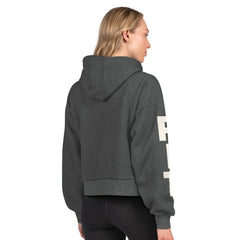 NHL Heather Charcoal Pittsburgh Penguins Starter Women's Star Player Cropped Fleece Hoodie
