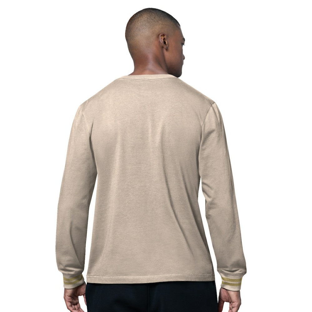 NHL Tan New Jersey Devils Starter Field Long Sleeve T-Shirt