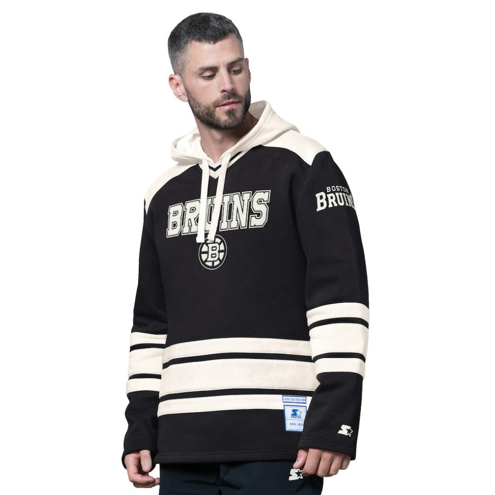 NHL Black Boston Bruins Starter Slapshot Fashion Hoodie