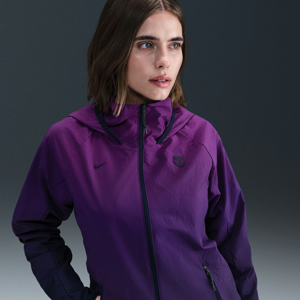 Barcelona Women's AWF Woven Full-Zip Jacket - Nike Purple