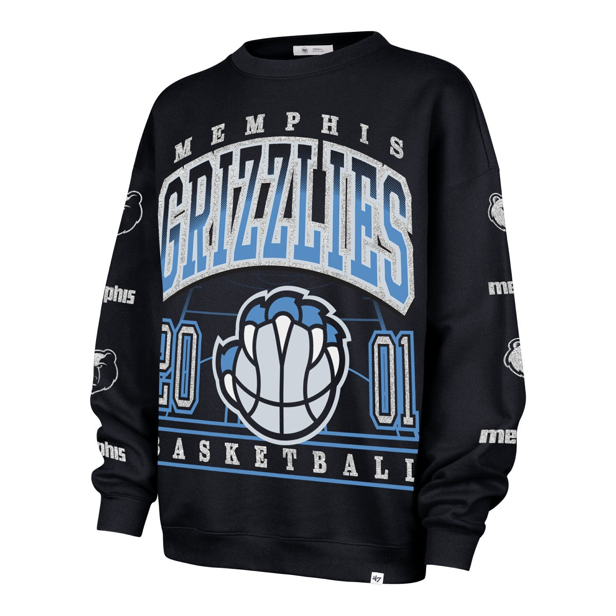 NBA Memphis Grizzlies '47 Women's 2025/26 City Edition Go Big Oversized Sweatshirt