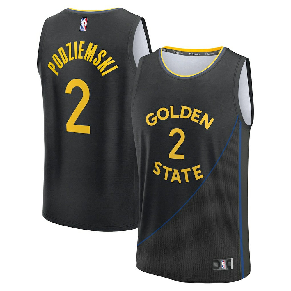 NBA Brandin Podziemski Golden State Warriors Fast Break Replica Player Jersey sale