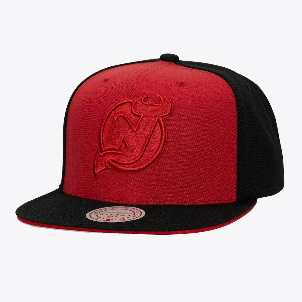 NHL Red/Black New Jersey Devils Mitchell & Ness Color Pop Snapback Hat