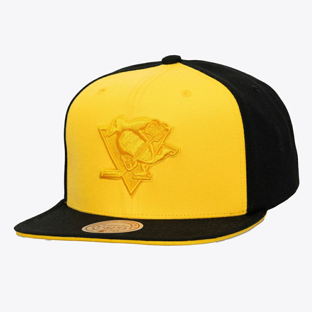 NHL Gold/Black Pittsburgh Penguins Mitchell & Ness Color Pop Snapback Hat