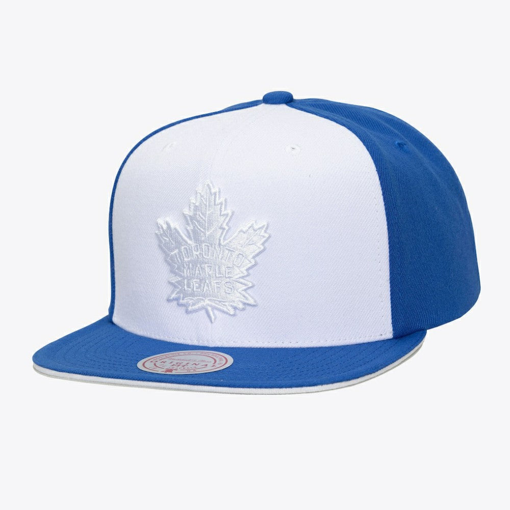 NHL White/Blue Toronto Maple Leafs Mitchell & Ness Color Pop Snapback Hat
