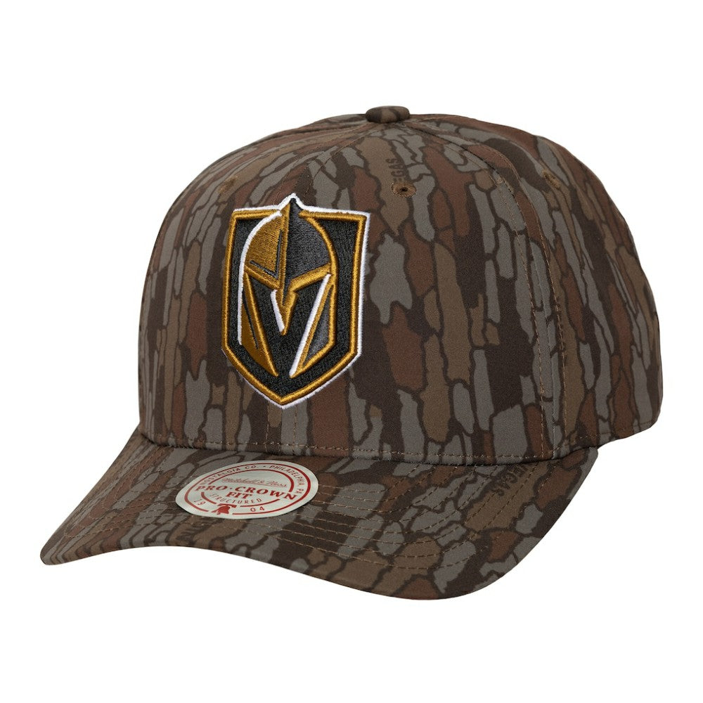 NHL Camo Vegas Golden Knights Mitchell & Ness Hidden Camo Pro Crown Adjustable Hat