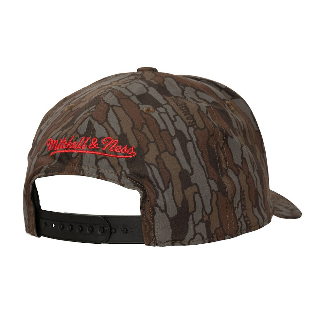 NHL Camo New York Rangers Mitchell & Ness Hidden Camo Pro Crown Adjustable Hat