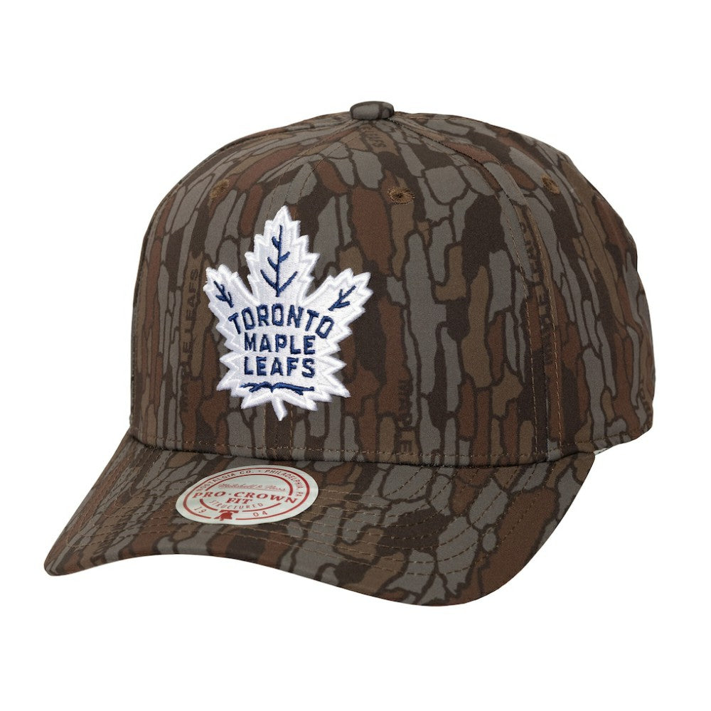NHL Camo Toronto Maple Leafs Mitchell & Ness Hidden Camo Pro Crown Adjustable Hat