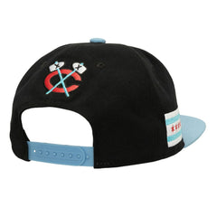 NHL Black Chicago Blackhawks Mitchell & Ness Core Team Special Snapback Hat