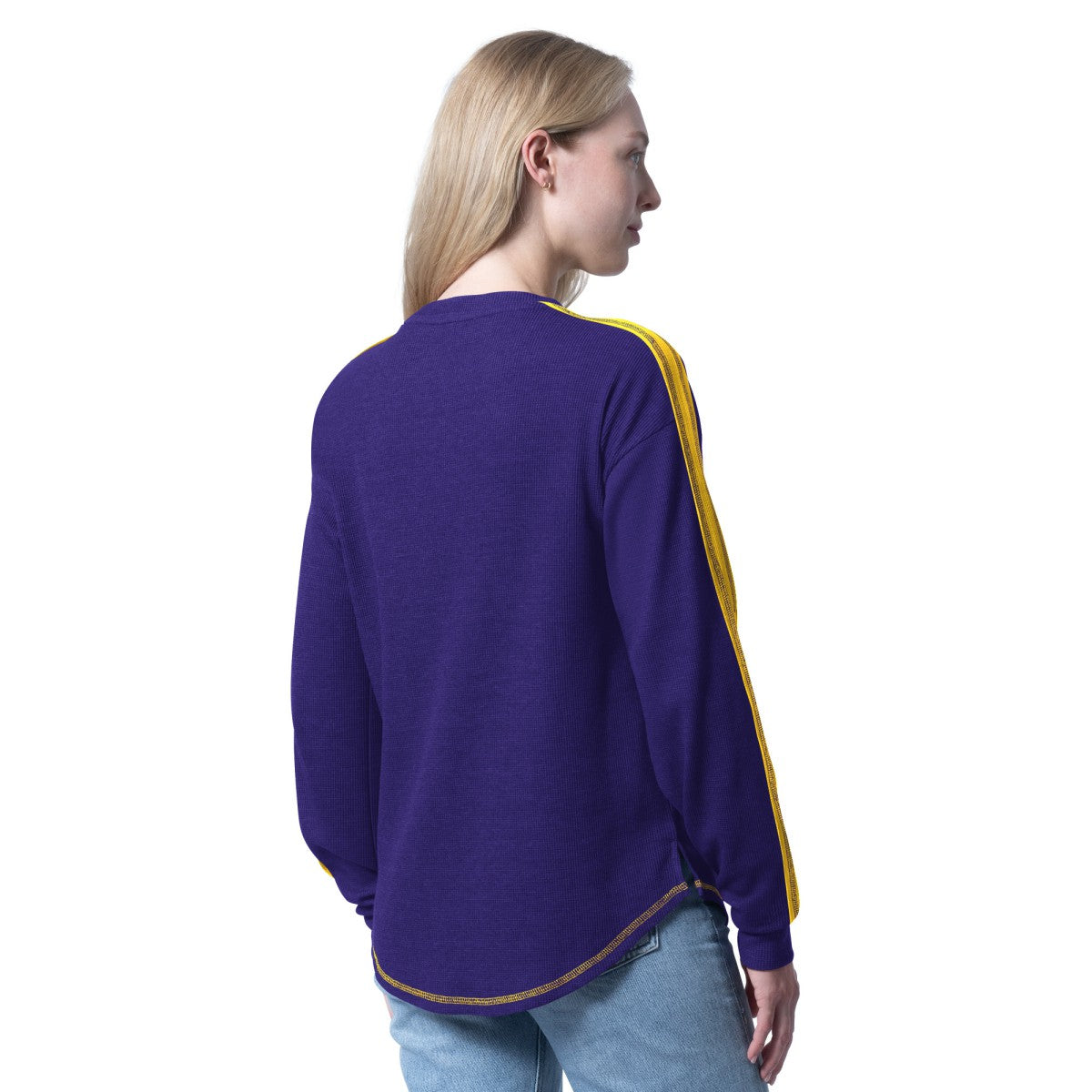 NBA Los Angeles Lakers G-III 4Her by Carl Banks Women's Advantage Tri-Blend Long Sleeve T-Shirt