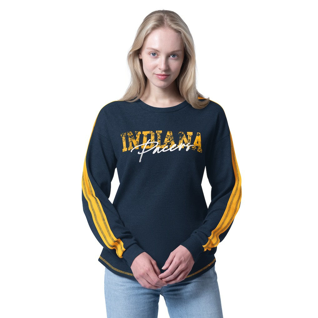NBA Indiana Pacers G-III 4Her by Carl Banks Women's Advantage Tri-Blend Long Sleeve T-Shirt