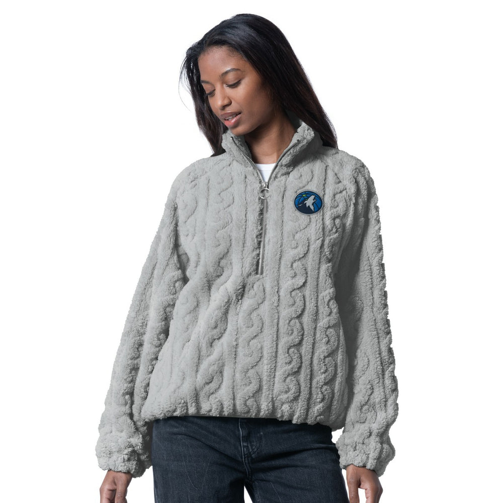 NBA Minnesota Timberwolves G-III 4Her by Carl Banks Women's Champ Half-Zip Pullover