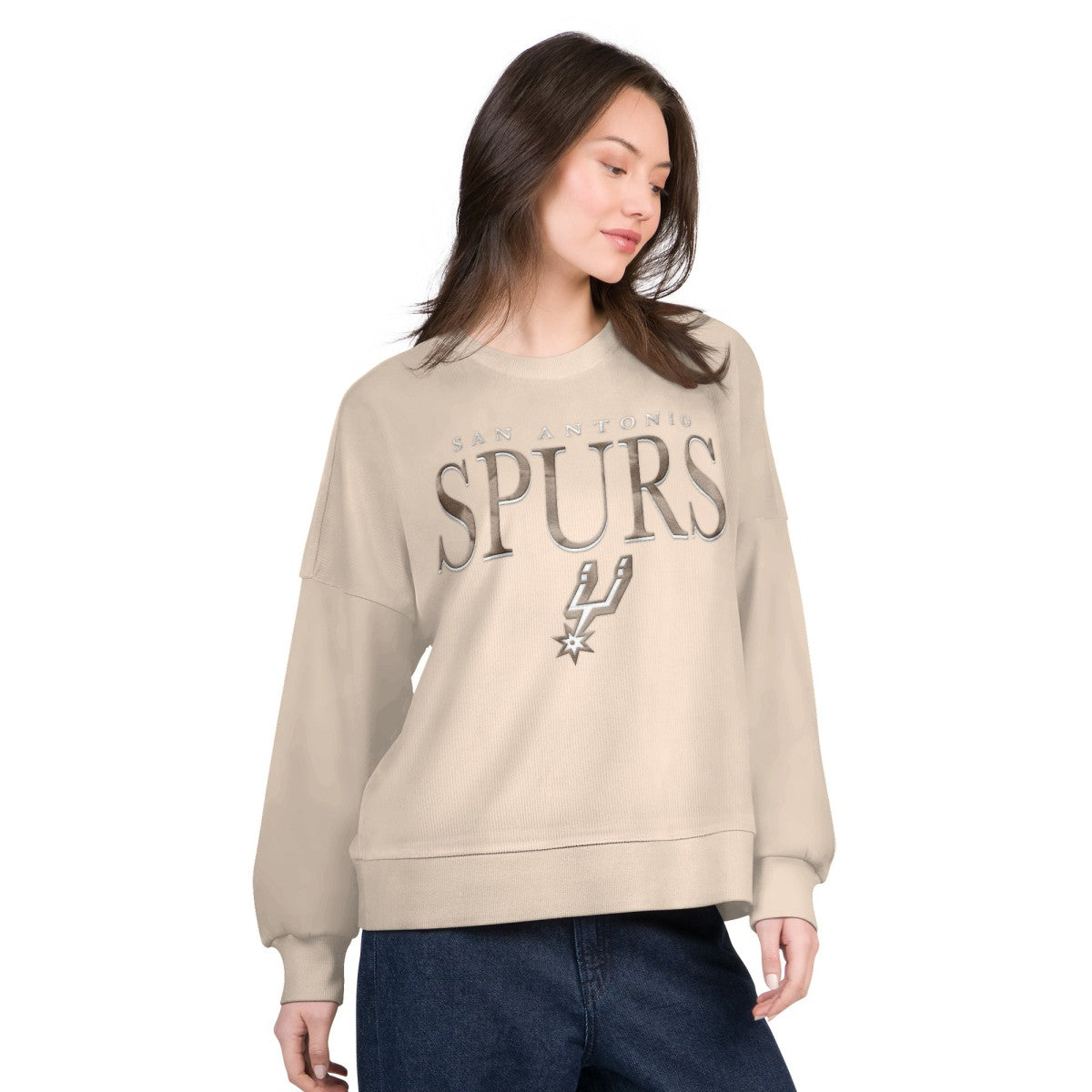 NBA San Antonio Spurs G-III 4Her by Carl Banks Women's Oversized Vet II Sweatshirt