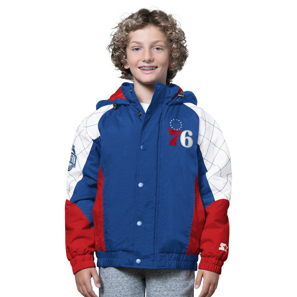 NBA Philadelphia 76ers Starter Youth All Time Pro Jr. Full-Zip Hoodie Jacket