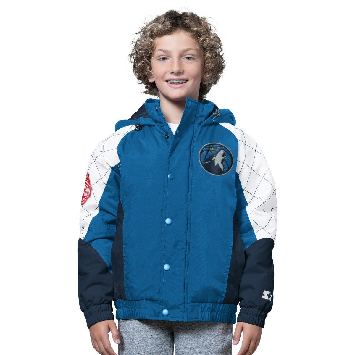 NBA Minnesota Timberwolves Starter Youth All Time Pro Jr. Full-Zip Hoodie Jacket