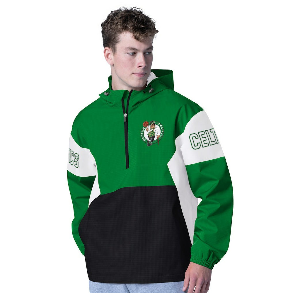 NBA Boston Celtics G-III Sports by Carl Banks Tailgate Half-Zip Hoodie